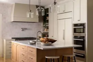 Kitchen of a house with dishes on the table